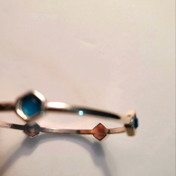 Blue Octagon Shaped Design Bracelet - Picture 6 of 6